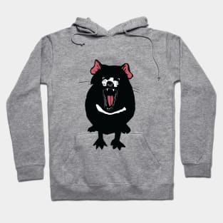 Tilly the Tasmanian Devil Pup on White Hoodie